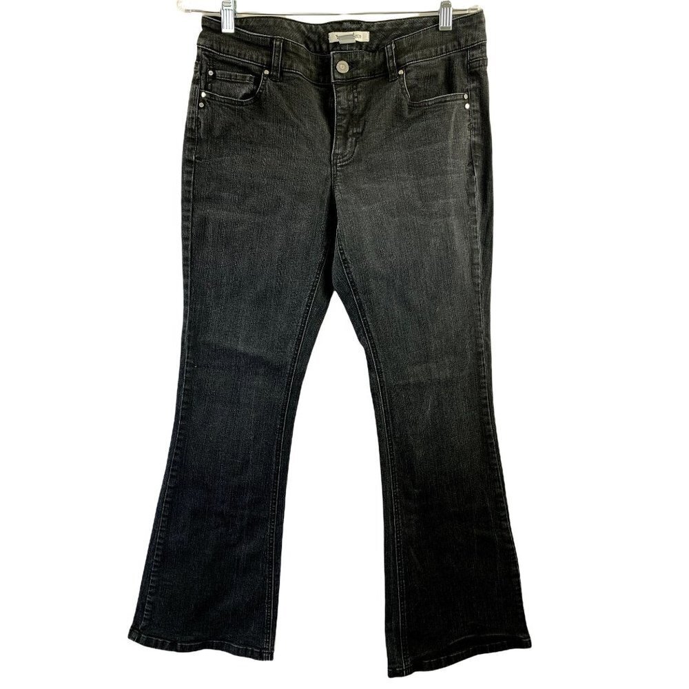 White House Black Market Women's Black Distressed Jeans - Picture 1 of 7